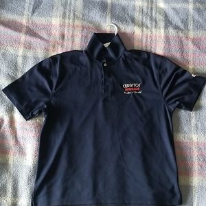 Blue Nissan Easy Breath Golfing Style Polo